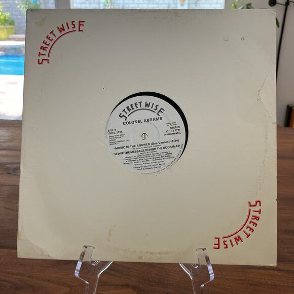 Colonel Abrams Music Is The Answer 12" Single 1984 Street Wise SWRL 2235 Promo - Picture 6 of 6